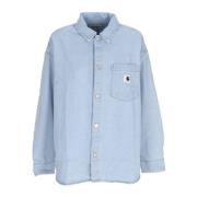 Denim Shirt met Knoopsluiting Carhartt Wip , Blue , Dames