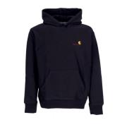 Zwarte Amerikaanse Script Hoodie Carhartt Wip , Black , Heren