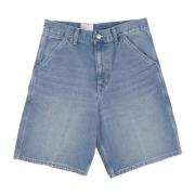 Lichtblauwe Denim Shorts Relaxte Pasvorm Carhartt Wip , Blue , Heren