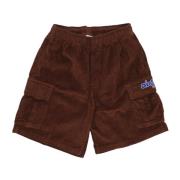 Cargo Shorts met Koordtaille Obey , Brown , Heren