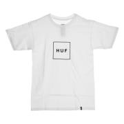 Logo Heren T-shirt Wit HUF , White , Heren