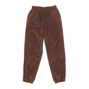 Corduroy Fleece High-waisted Tracksuit Broek Nike , Brown , Dames