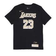 Lebron James NBA Tee Los Angeles Lakers Nike , Black , Heren