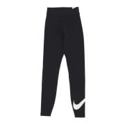 Klassieke Swoosh Logo Leggings Zwart Nike , Black , Unisex