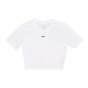 Essential Slim-fit Crop Tee White Nike , White , Dames