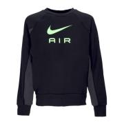 Lichtgewicht Crewneck Sweatshirt Air French Terry Nike , Black , Heren