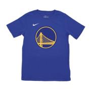 NBA Essential Logo Tee Golden State Warriors Nike , Blue , Heren