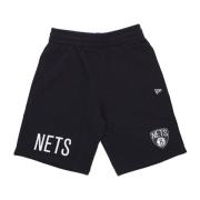 NBA Wordmark Trainingspak Shorts Zwart/Wit New Era , Black , Heren