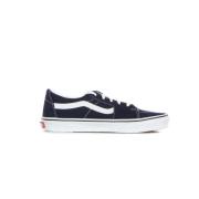 Blauwe Jurk Lage Sneaker met Logo Vans , Blue , Heren