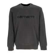 Zwarte Lichtgewicht Crewneck Sweatshirt Carhartt Wip , Black , Heren