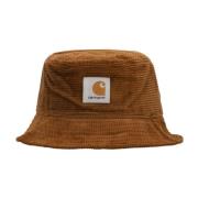 Visser Cord Bucket Hat Diep Bruin Carhartt Wip , Brown , Heren