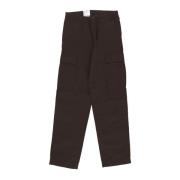 Cargo Broek in Tabak Gewassen Katoen Carhartt Wip , Brown , Heren