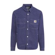 Aura Glenn Overhemdjasje Carhartt Wip , Blue , Heren