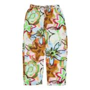 Bloemen Lange Broek Obey , Multicolor , Dames