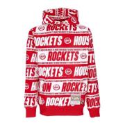 Houston Rockets Hoodie Mitchell & Ness , Red , Heren