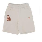 Dodgers Baseball Team Shorts Stone Brown New Era , Gray , Heren