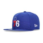 NBA Draft 76ers Cap Flat Brim New Era , Blue , Unisex