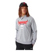 NBA Chicago Bulls NBA Drip Logo Hoodie New Era , Gray , Heren