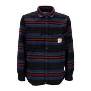 Flanellen Hemdjas met Streepmotief Carhartt Wip , Multicolor , Heren