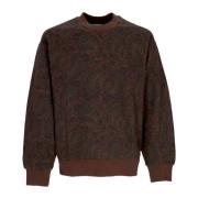 Paisley Crewneck Sweatshirt All Over Print Carhartt Wip , Brown , Here...