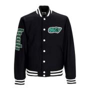 Varsity Jack Zwart Gewatteerde Voering Obey , Black , Heren