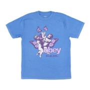 Cherubs Liefde Azure Dames T-shirt Obey , Blue , Dames