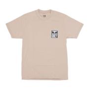 Sand Eyes Icon Heren T-shirt Obey , Beige , Heren