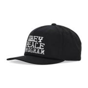 Zwarte gebogen klep snapback pet Obey , Black , Heren