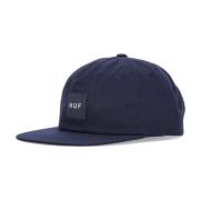 Platte klep pet Snapback Navy HUF , Blue , Heren