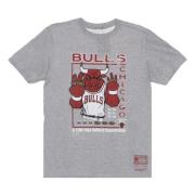 Chicago Bulls 6x Champs Tee Mitchell & Ness , Gray , Heren