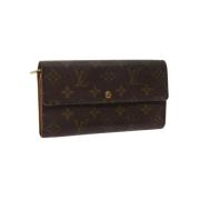 Pre-owned Canvas wallets Louis Vuitton Vintage , Brown , Dames