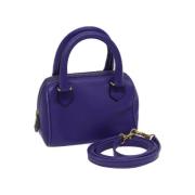 Pre-owned Leather handbags Celine Vintage , Purple , Dames