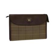 Pre-owned Cotton clutches Burberry Vintage , Brown , Dames