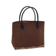 Pre-owned Nylon handbags Burberry Vintage , Brown , Dames