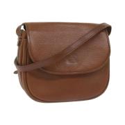 Pre-owned Leather shoulder-bags Burberry Vintage , Brown , Dames