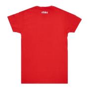 Rode Mannen Tee Onafhankelijk Logo Print Etnies , Red , Heren