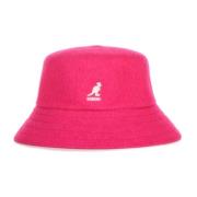 Elektrisch Roze Wol Bucket Hat Kangol , Pink , Heren