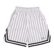 Pinstripe Mesh Basketbalshorts Wit/Zwart Karl Kani , White , Heren