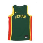 Litouwen Basketbal Tanktop Groen/Rood Nike , Green , Heren