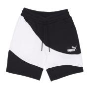 Zwarte Tracksuit Shorts met Elastische Taille Puma , Black , Heren