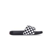 Ruit Slide-on Pantoffels True Wit/Zwart Vans , Black , Heren