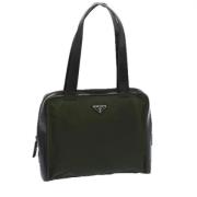 Pre-owned Nylon totes Prada Vintage , Green , Dames