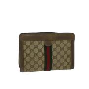 Pre-owned Clutch Gucci Vintage , Beige , Dames