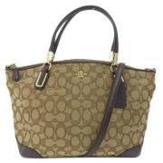 Pre-owned Canvas handbags Coach Pre-owned , Brown , Dames