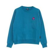 Turquoise Crewneck Sweatshirt met Snake Logo Propaganda , Blue , Heren