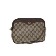 Pre-owned Canvas gucci-bags Gucci Vintage , Beige , Dames