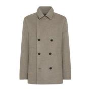 Cashmere Blend Erwtenjas Kiton , Beige , Heren