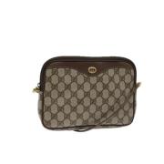 Pre-owned Canvas gucci-bags Gucci Vintage , Beige , Dames