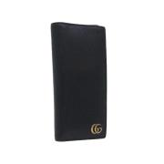 Pre-owned Leather wallets Gucci Vintage , Black , Dames