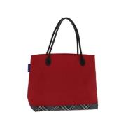 Pre-owned Nylon handbags Burberry Vintage , Red , Dames